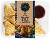 Duck Samosas with a Sriracha and Plum Dip