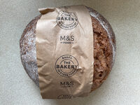 Brown sourdough boule