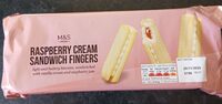 Raspberry Cream Sandwich Fingers
