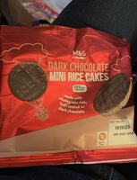 Dark chocolate mini rice cakes
