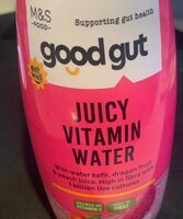 Juicy Vitamin Water with Water Kefir, Dragon fruit and Peach Juice