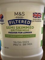 Filtered Semi Skimmed Milk
