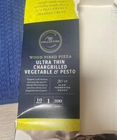 Ultra Thin Chargrilled Vegetable and Pesto Pizza