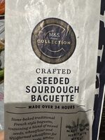 Crafted seeded sourdough baguette