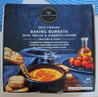 Hot Cheese Baking Burrata With Nduja & Ciabatta Crumb