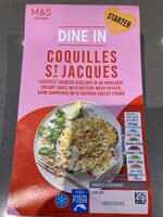 Coquilles St Jacques mashed potato cheddar cheese