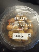 Grilled Turkish Green Olives with Domat Olives