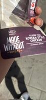 Korean Style Chicken on Seeded Bread