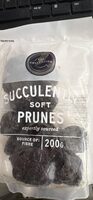Partially rehydrated pitted prunes