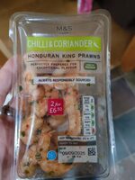 Chilli and Coriander Honduran King Prawns