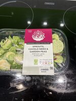 Sprouts cavolo nero peas