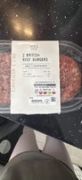 2 British Beef Burgers