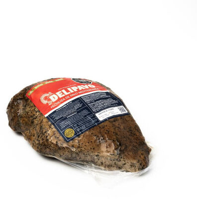 Pechuga de pavo DELIPAVO mediterránea porcionada en tienda