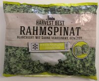 Rahmspinat, blanchiert mit Sahne verfeinert, gewürzt