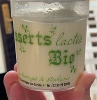 Dessert bio lacte
