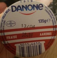 Danone yaourt fraise