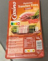 Poitrine tranches fines Fumée