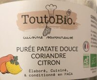 Puree patate douce coriandre citron