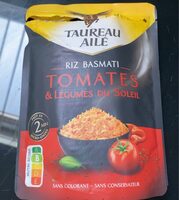 Riz basmati tomates et legumes du soleil