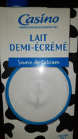 Lait 1/2 écrémé  UHT Casino