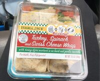 Turkey, spinach, and Swiss cheese wrap