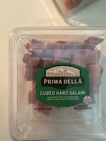 Cubed hard salami
