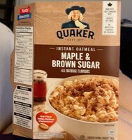 Quaker instant oatmeal