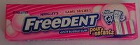 FREEDENT BUBBLE GUM pour enfant Sans sucres