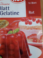 Blattgelatine, rot