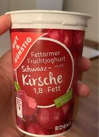 Fettarmer fruchtjoghurt Schwarzkirsche