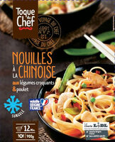 Nouilles chinoises au poulet et légumes croquants