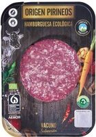 Hamburguesa ecológica de vacuno origen Pirineos