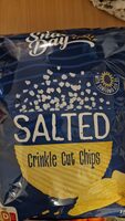 Salted crinkle cut chips