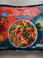Sliced mixed peppers