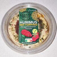 Hummus mit Topping - Getrocknete Tomate