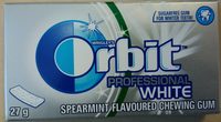 Wrigley's Orbit Professional White Chewing Gum - Spearmint