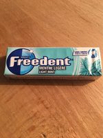 Wrigleys Freedent Menthe Leger - Boite Gum Coated 10 Pieces