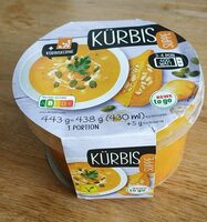 Kürbissuppe mit Kürbiskernen
