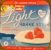 Light Greek style Strawberry yogurt