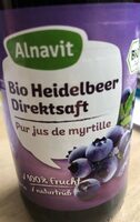 Pur jus de myttilles