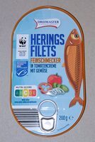 Heringsfilets - Feinschmecker in Tomatencreme mit Gemüse