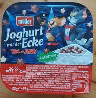 Joghurt mit der Ecke Tom und Jerry Zaubersterne