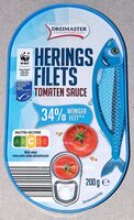 Heringsfilets - Tomatensauce, weniger fett