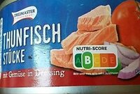 Tunfischstücke In Gemüse und Dressing
