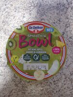 Smoothie Bowl mit Kiwi, Apfel, Ananas & Leinsamen