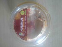 Hummus mit Topping Paprika und Harissa