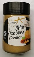 Milch Haselnuss Creme