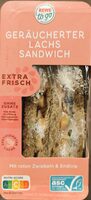 Geräucherter Lachs Sandwich