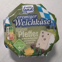 Cremiger Weichkäse grüner Pfeffer