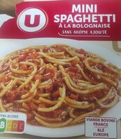 Mini spaghetti à la bolognaise